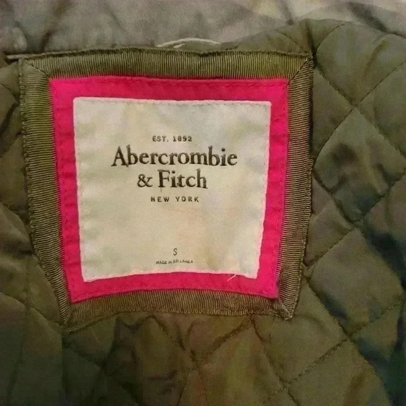 Abercrombie Fitch Y2K Camo Utility Jacket Small Quilted Lined Military Style - Picture 8 of 10